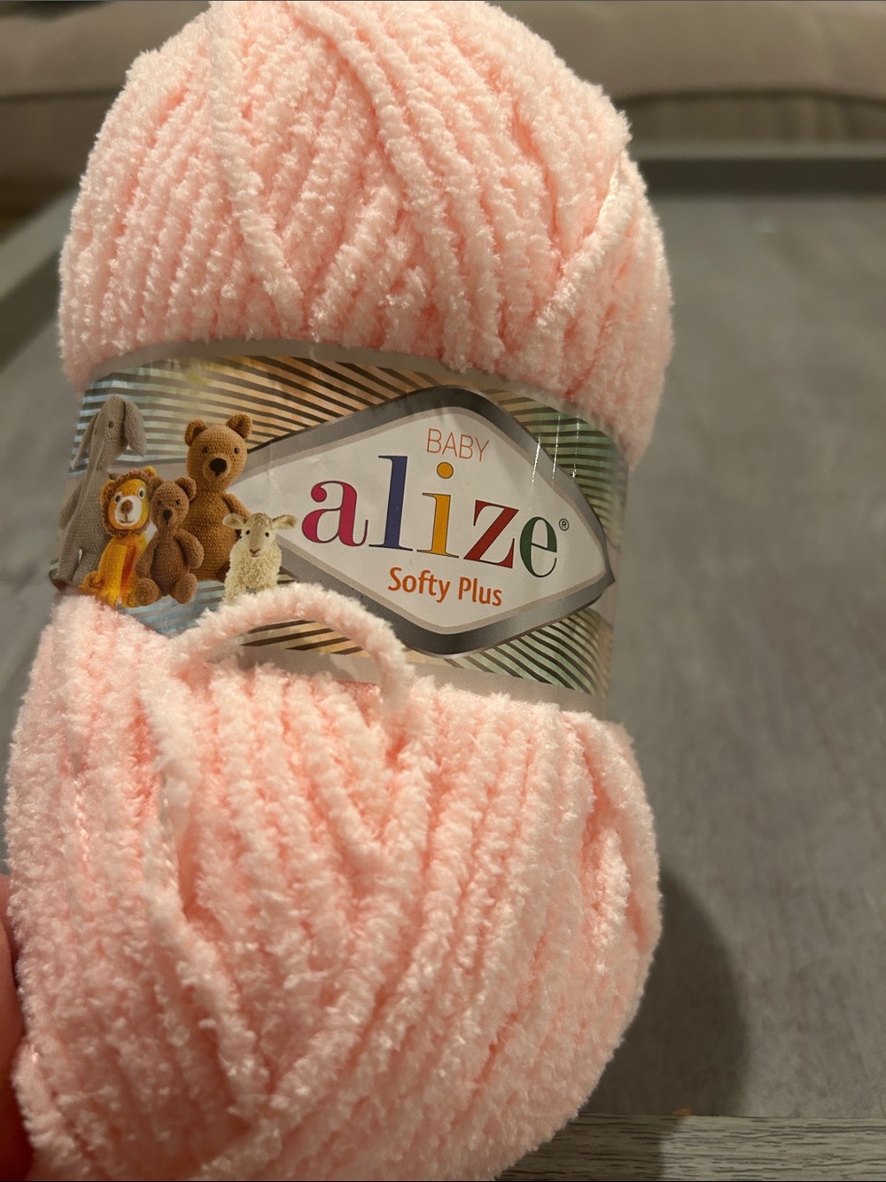 Alize yarn softy plus Baby Softy Plus Plush Yarn - Light Pink